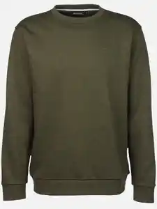Herren Sweatshirt in melierter Optik Oliv