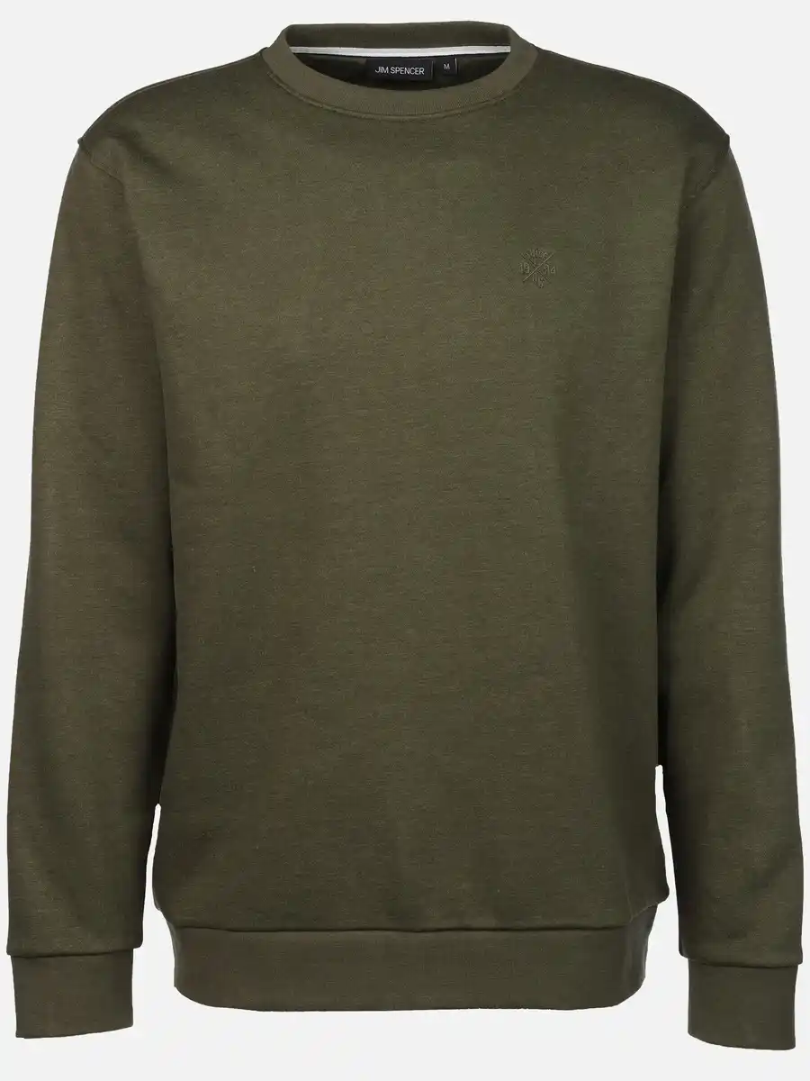 Bild 1 von Herren Sweatshirt in melierter Optik Oliv