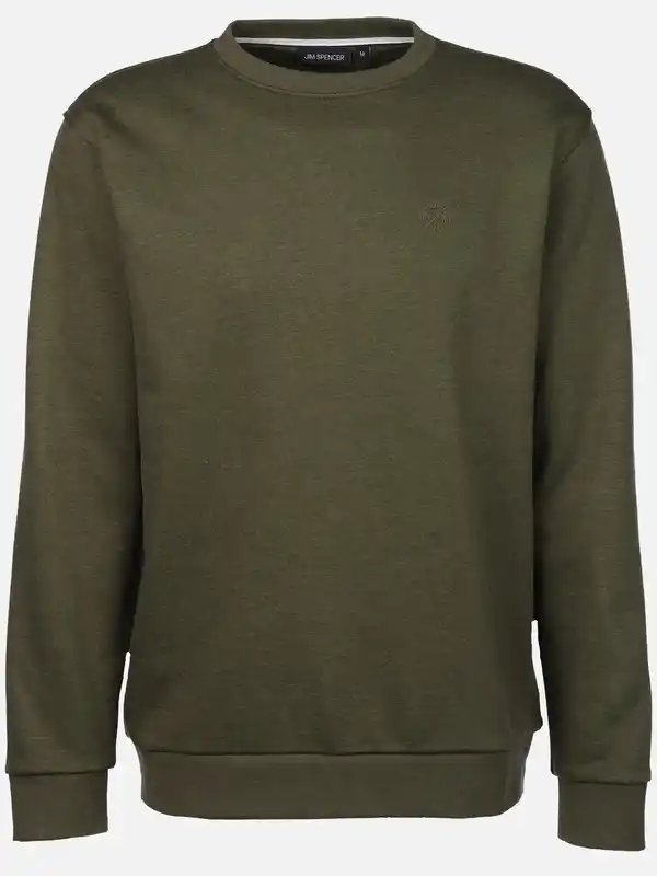 Bild 1 von Herren Sweatshirt in melierter Optik Oliv