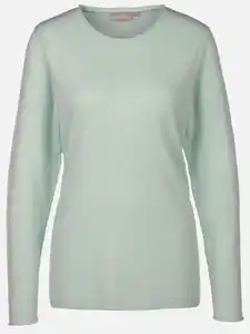 Damen basic Pullover "Cashmere Like" Türkis