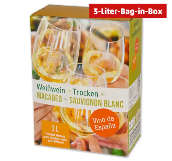 Bild 1 von Spanien Macabeo Sauvignon Blanc Vino de España
