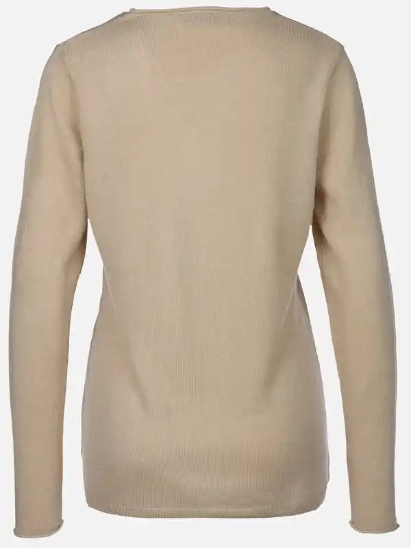 Bild 2 von Damen basic Pullover "Cashmere Like" Beige