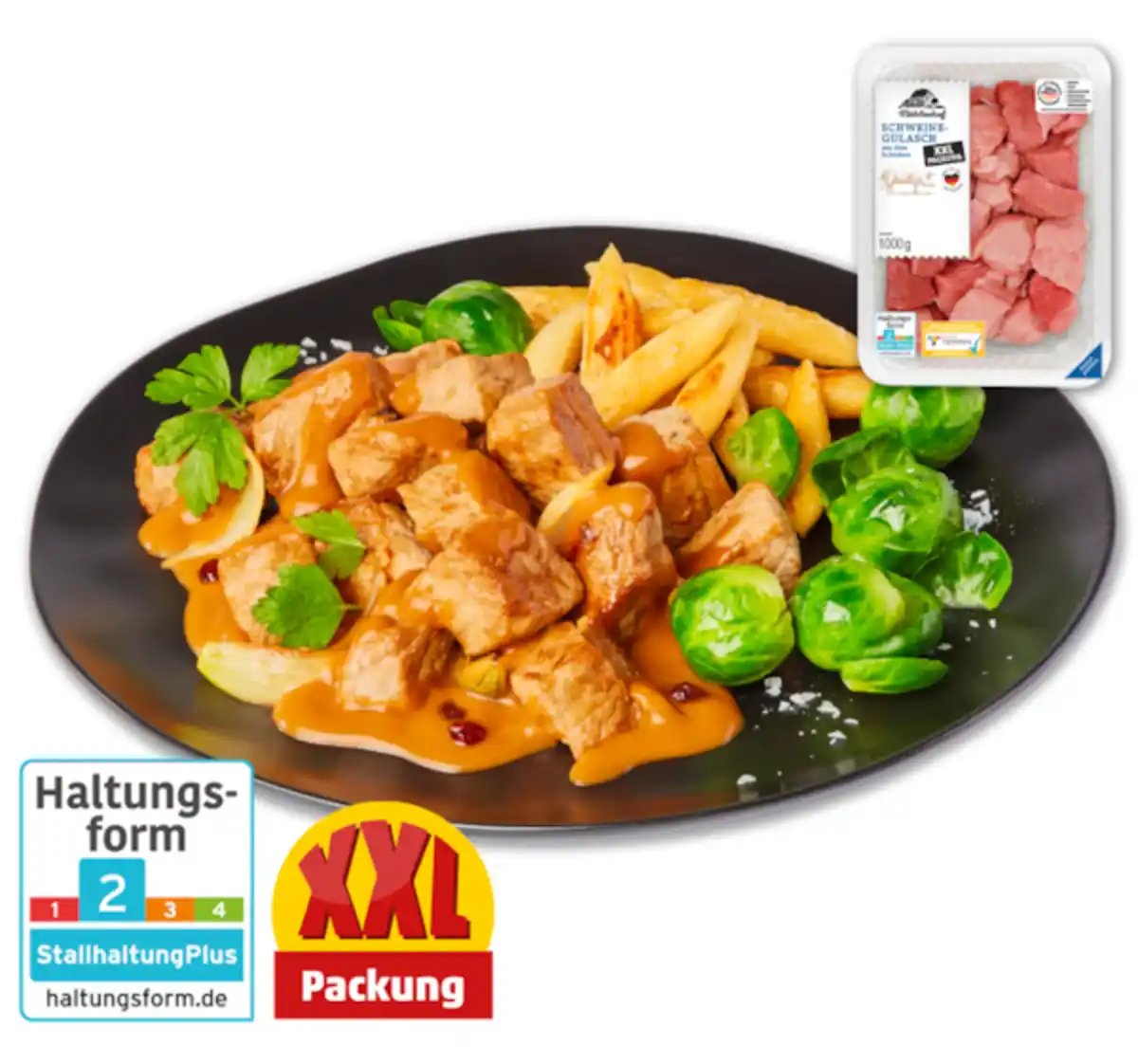 Bild 1 von MÜHLENHOF Frisches Schweine-Gulasch*