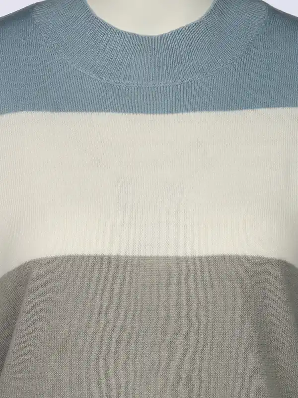 Bild 3 von Damen Pullover "Cashmere Like" mit Streifen Blau