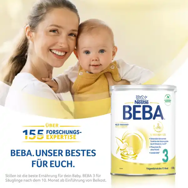 Bild 4 von BEBA 3 Folgemilch ab dem 10. Monat, 800 g