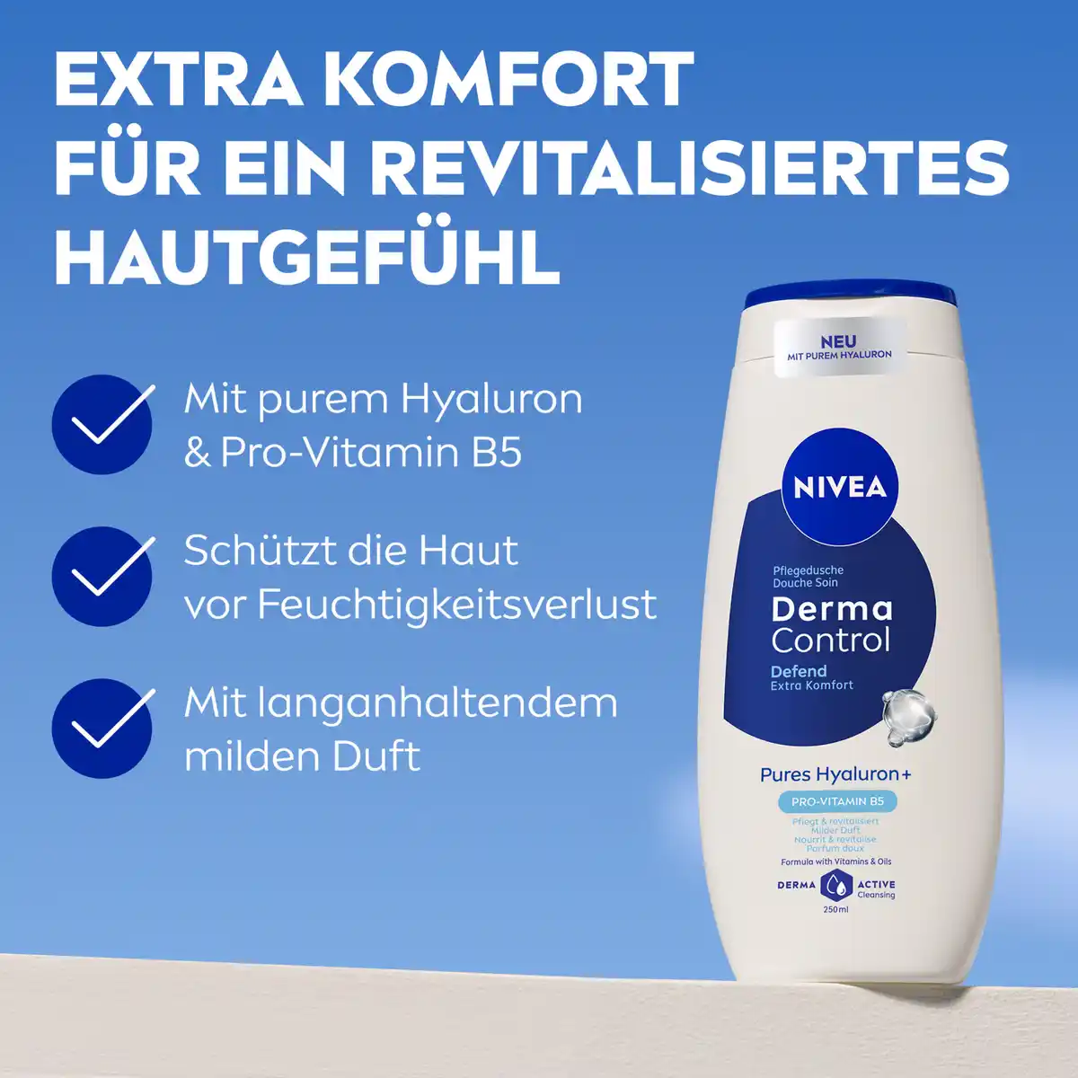 Bild 3 von NIVEA Derma Control Pflegedusche, 250 ml