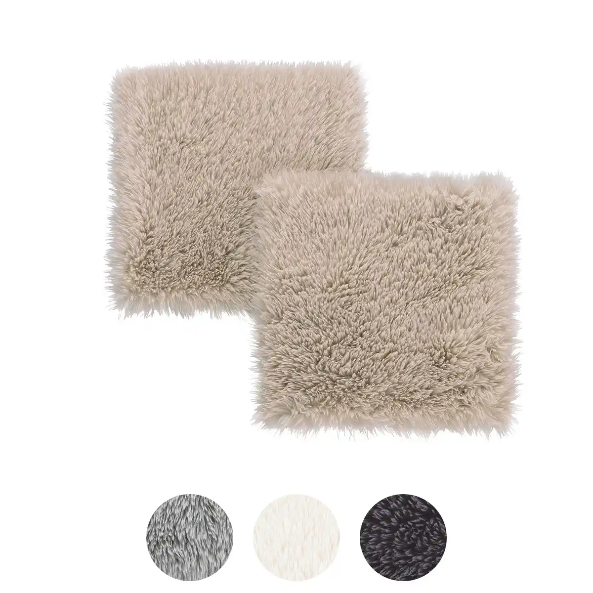 Bild 1 von HOME CREATION Kunstfell Sitzkissen 2er-Pack