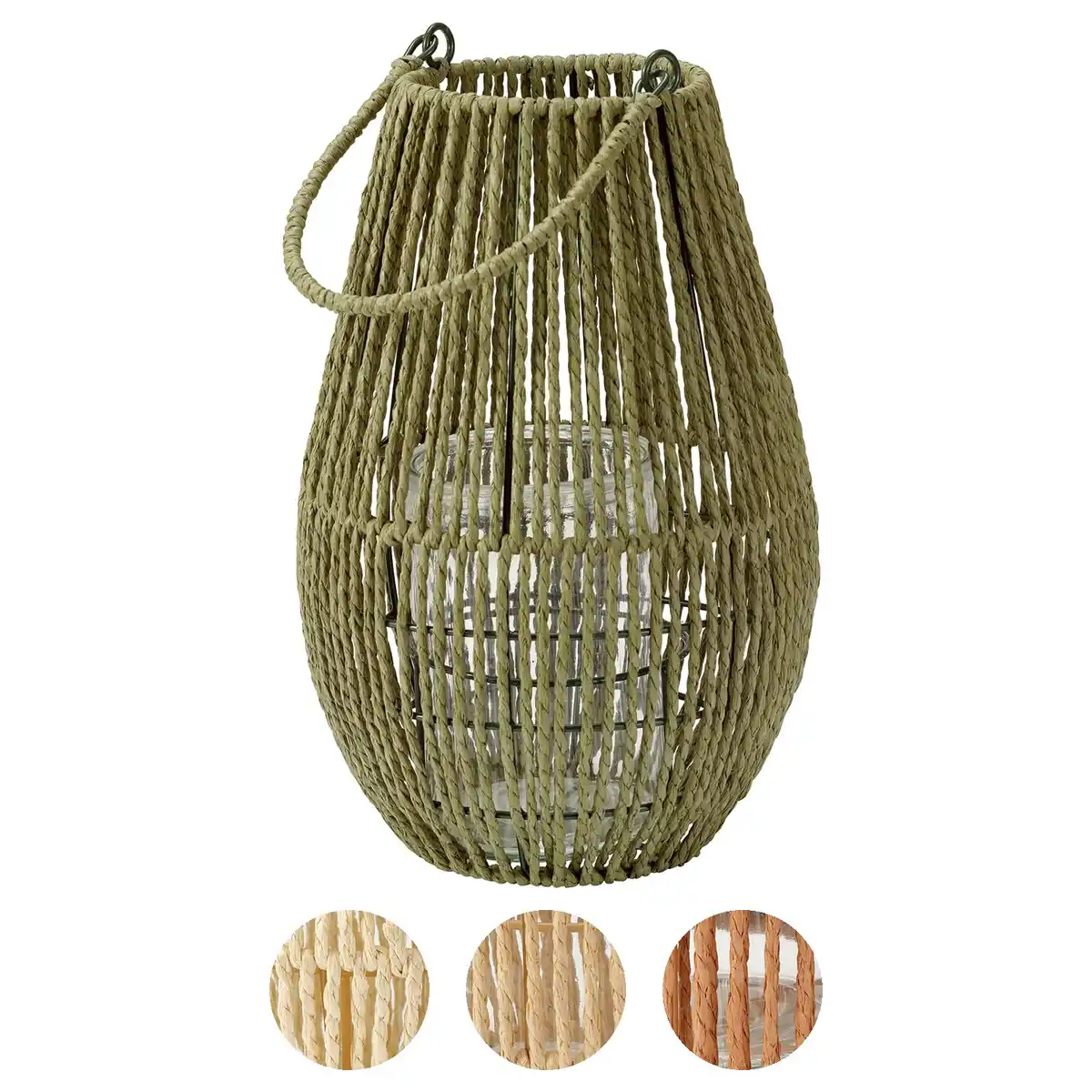 Bild 1 von HOME CREATION Geflochtene Laterne für Kerzen