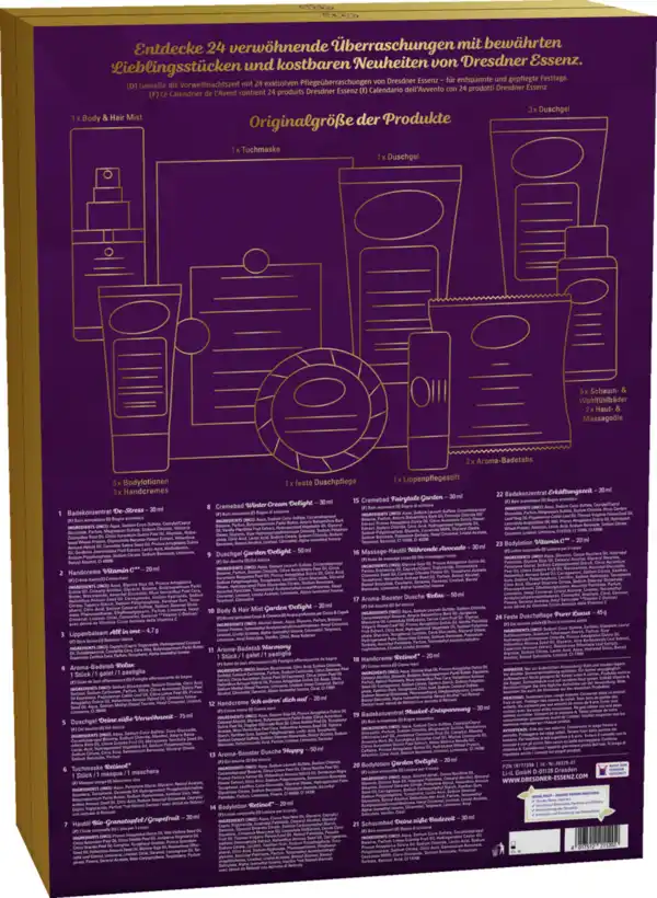 Bild 2 von Dresdner Essenz Exklusive Wohlfühlmomente für dich Adventskalender 2025