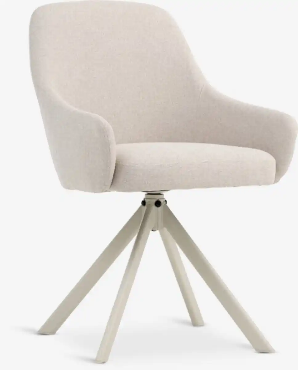 Bild 1 von Esszimmerstuhl ROSTRUP drehbar beige Stoff