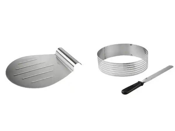 Bild 1 von LIVARNO home Edelstahl-Küchenheber/Tortenboden-Schneidhilfe, spülmaschinengeeignet