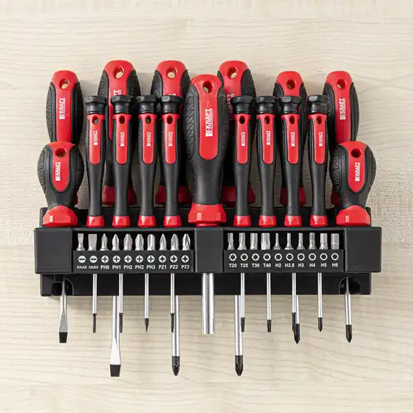 Bild 1 von Kraft Werkzeuge Bit- und Schraubendreher-Set 37-tlg.