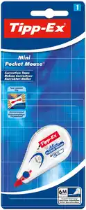 Tipp-Ex Mini Pocket Mouse Korrekturroller - 6 m x 5 mm, 1er Pack, 0 wei