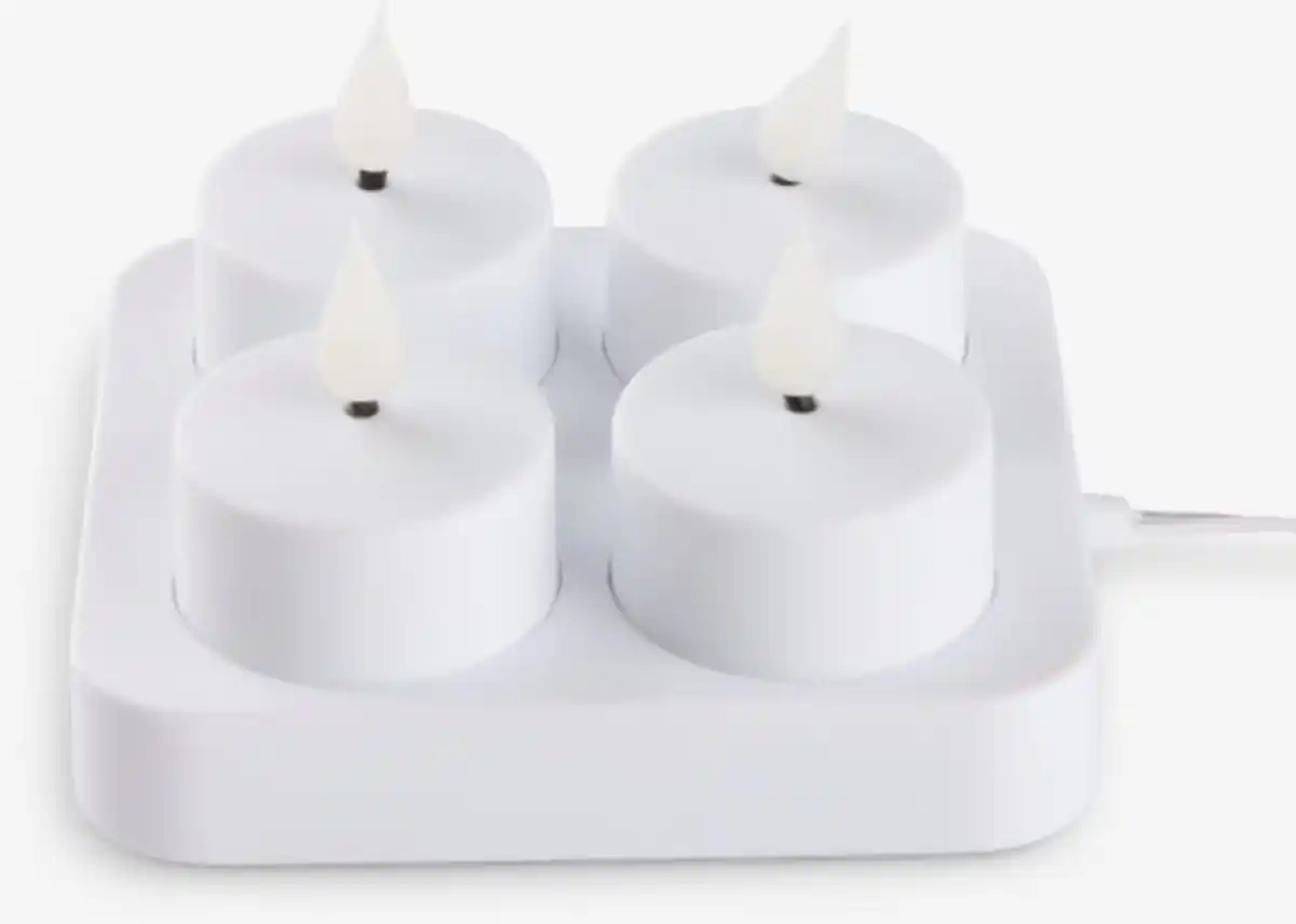 Bild 1 von LED-Teelichter JANSSON m/Ladegerät+Fernbedienung