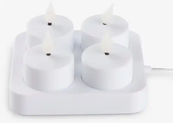 Bild 1 von LED-Teelichter JANSSON m/Ladegerät+Fernbedienung