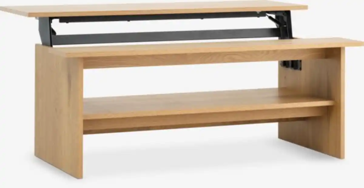 Bild 1 von Couchtisch DAUGBJERG L120 Höhenverstellbare Platte eiche