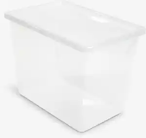 Aufbewahrungsbox BASIC BOX 80L m/Deckel transparent