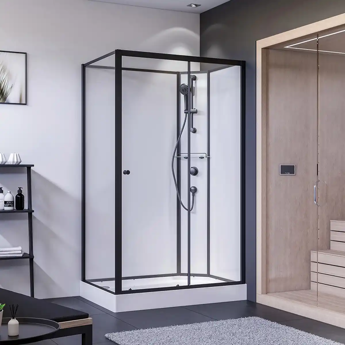 Bild 1 von BREUER Duschkabine »BR100«, BxHxT: 90 x 204 x 120 cm