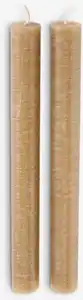 Tafelkerze BERTEL H22cm mandel 2Stk/Pck