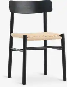 Esszimmerstuhl ISLEV schwarz/natur
