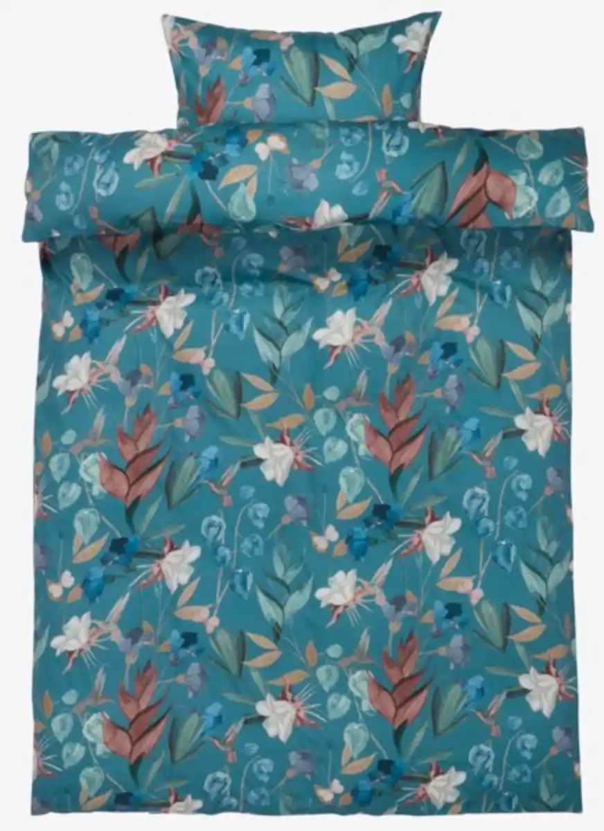 Bild 1 von Satin-Bettwäsche BERTHA 135x200 blau
