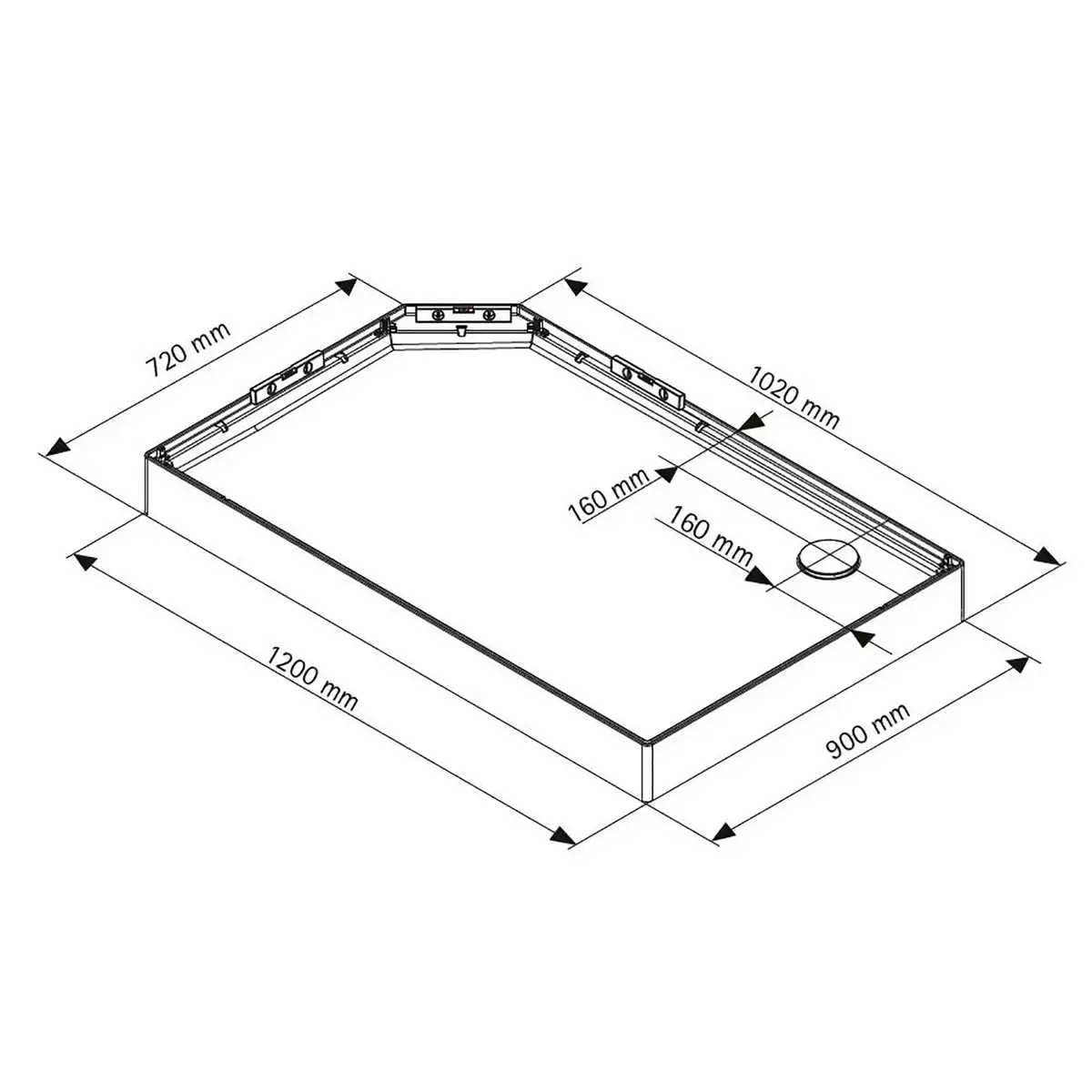 Bild 3 von BREUER Duschkabine »BR100«, BxHxT: 90 x 204 x 120 cm