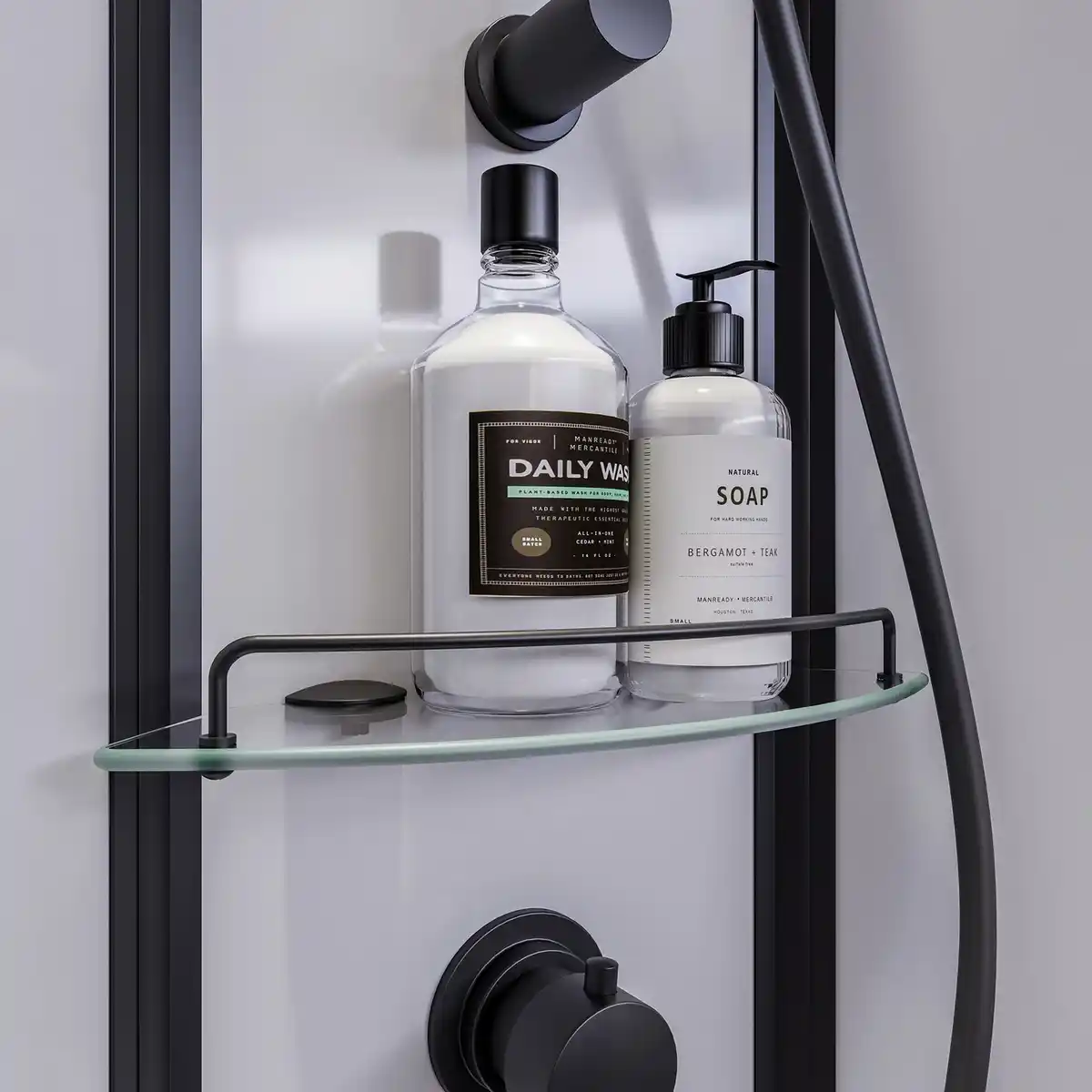 Bild 2 von BREUER Duschkabine »BR200«, BxHxT: 90x204x90 cm, schwarz