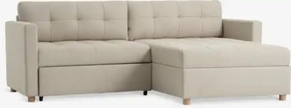 Bild 1 von Schlafsofa Chaiselongue TEGLHUSE Stoff beige