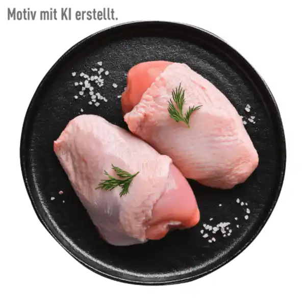 Bild 1 von MEINE METZGEREI Hähnchen-Oberkeulensteaks 600g