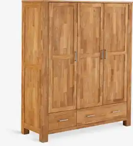 Kleiderschrank OLDE 168x200 3 Türen 2 Schubladen eiche