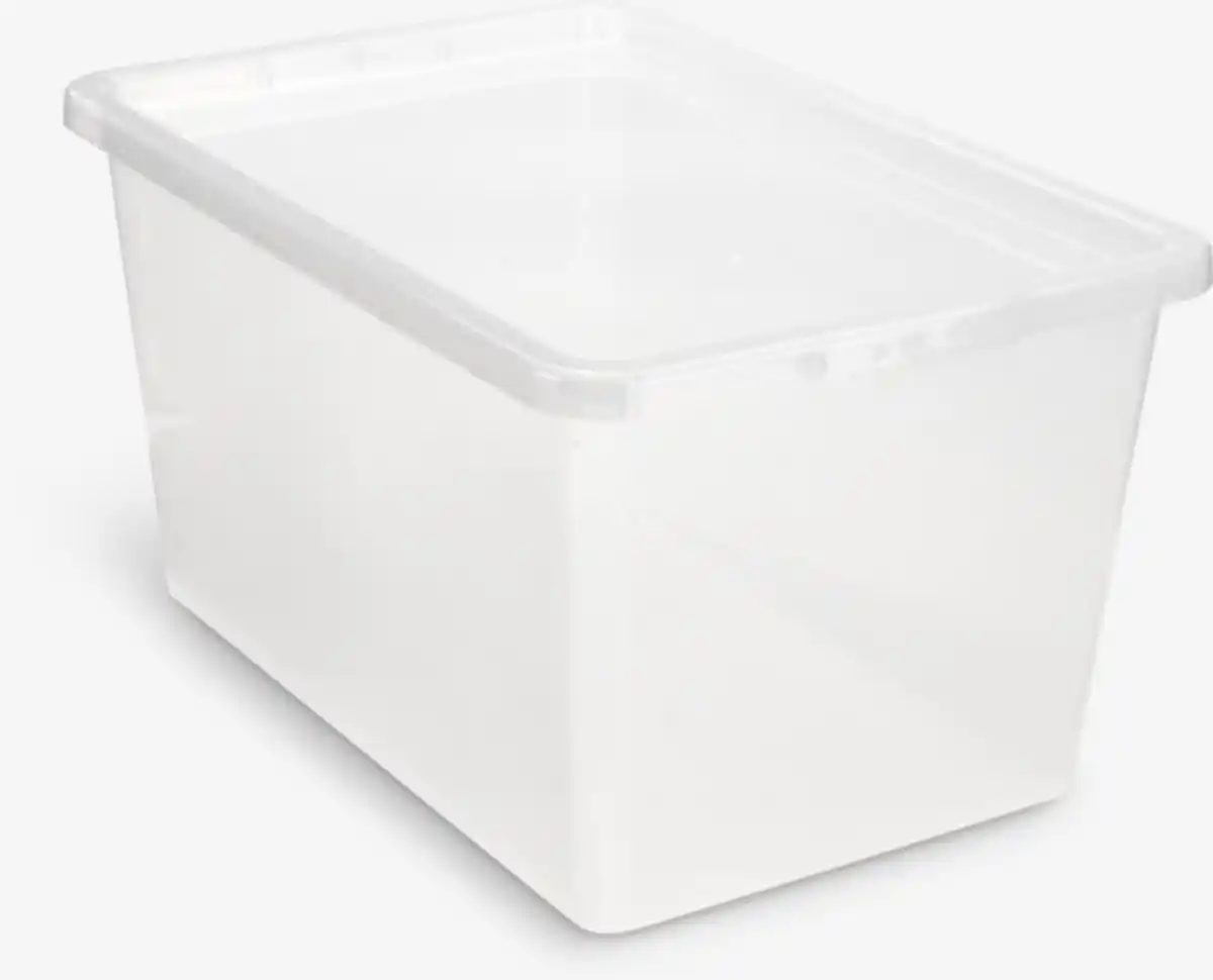 Bild 1 von Aufbewahrungsbox BASIC BOX 52L m/Deckel transparent