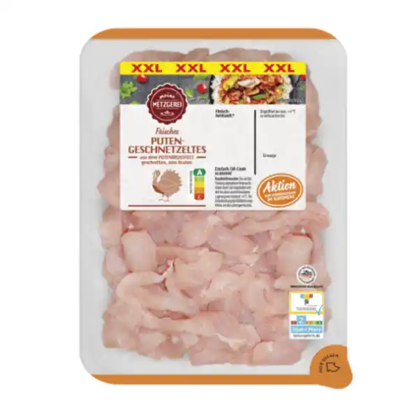 Bild 2 von MEINE METZGEREI Putengeschnetzeltes XXL 800g