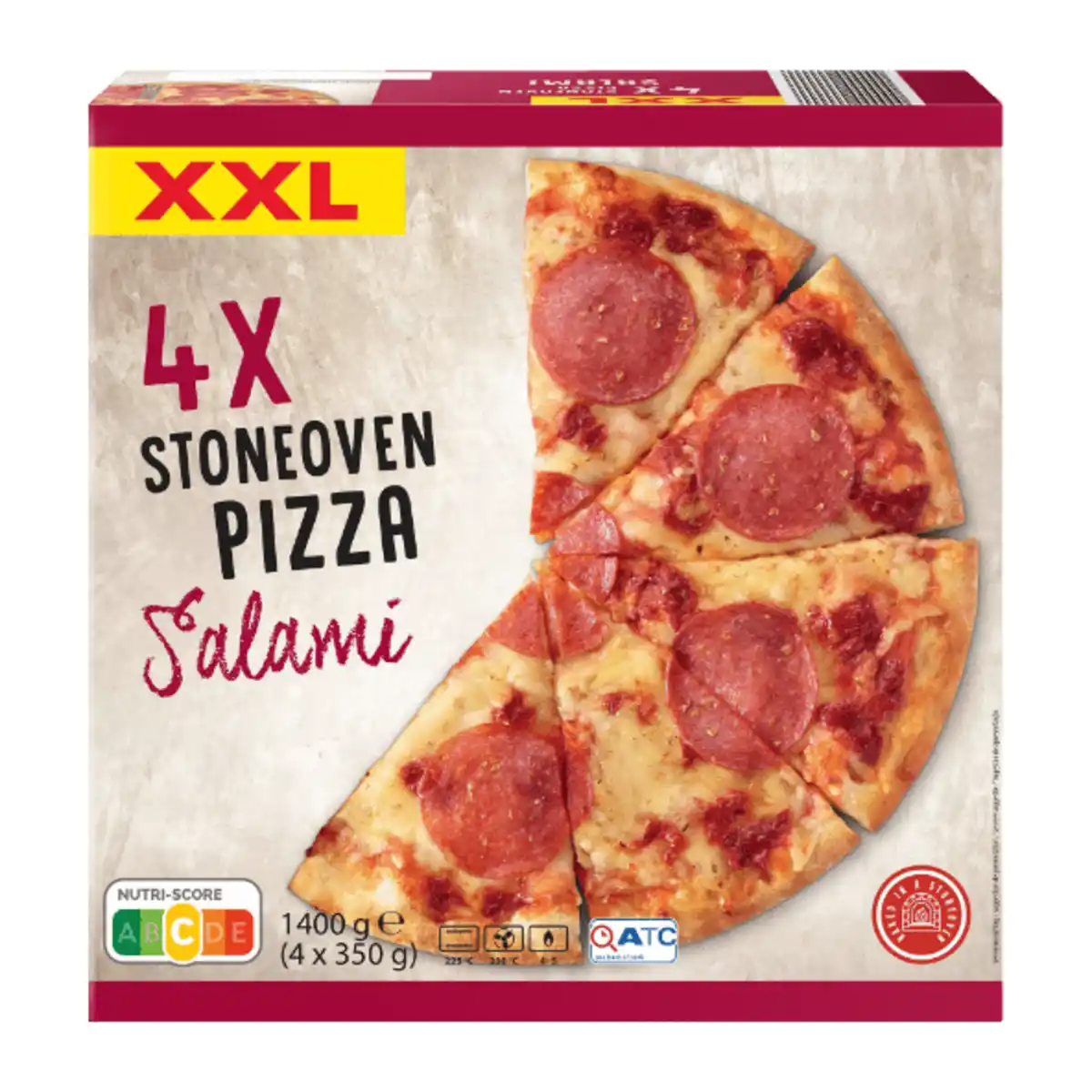 Bild 1 von PIZZ’AH Steinofenpizza Salami XXL 350g