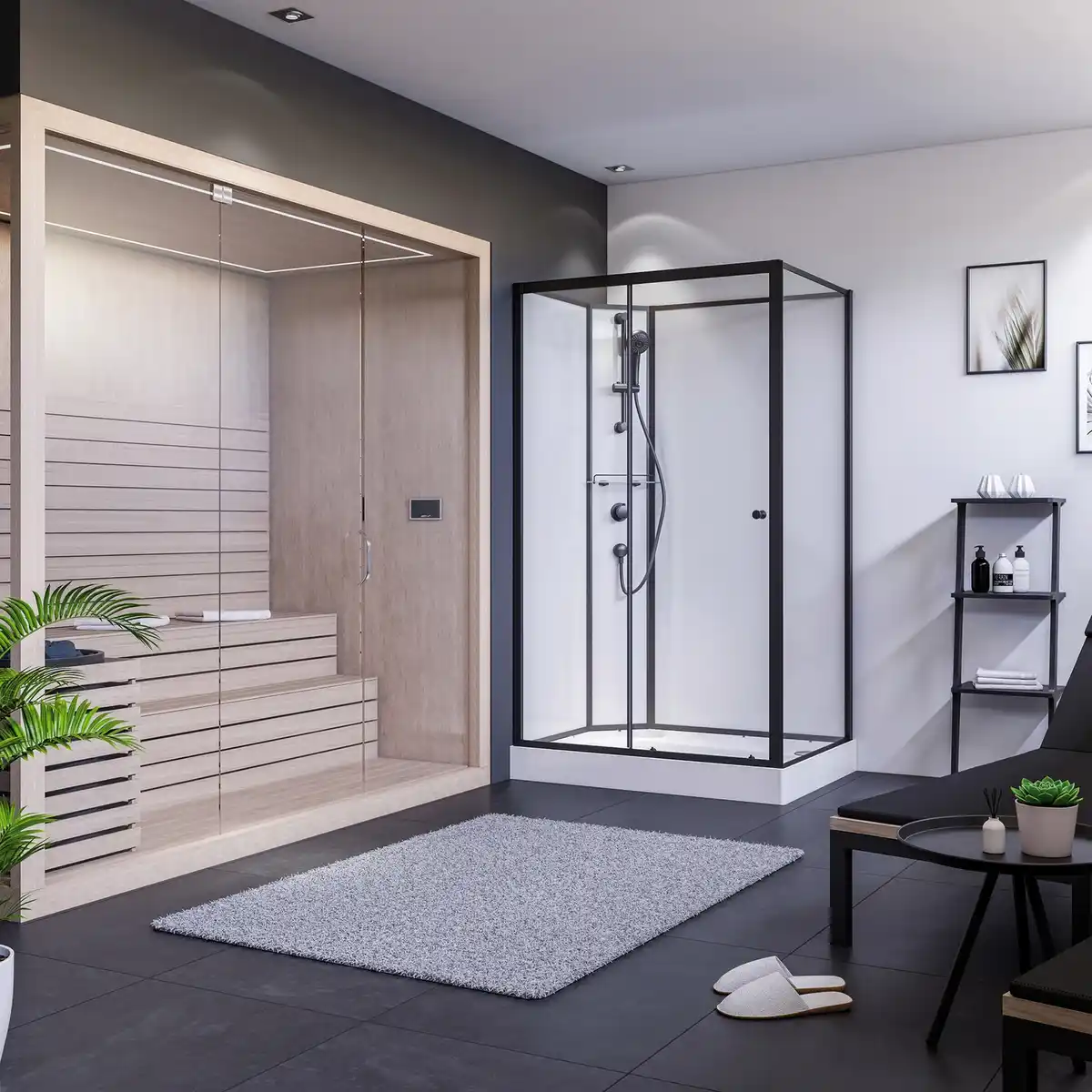 Bild 2 von BREUER Duschkabine »BR100«, BxHxT: 80 x 204 x 120 cm