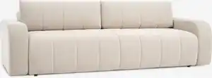 Schlafsofa ORMSLEV 3-Sitzer beige Stoff
