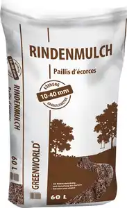 Greenworld Rindenmulch Nadelholzrinde 10 - 40 mm 60 L