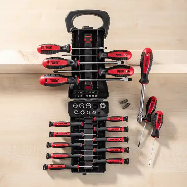 Bild 1 von Kraft Werkzeuge Schraubendreher-Bit- und Steckschlüssel-Satz 44-tlg.