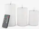 Bild 1 von LED-Stumpenkerze EIDE 3Stk/Pck m/Ferndbedienung