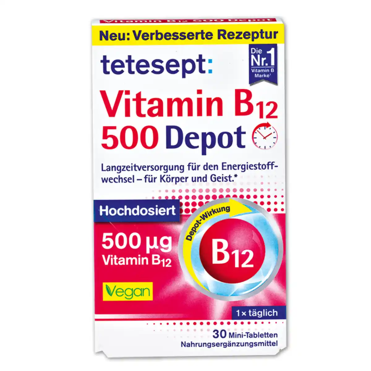 Bild 1 von Tetesept Vitamin B12 500 Depot