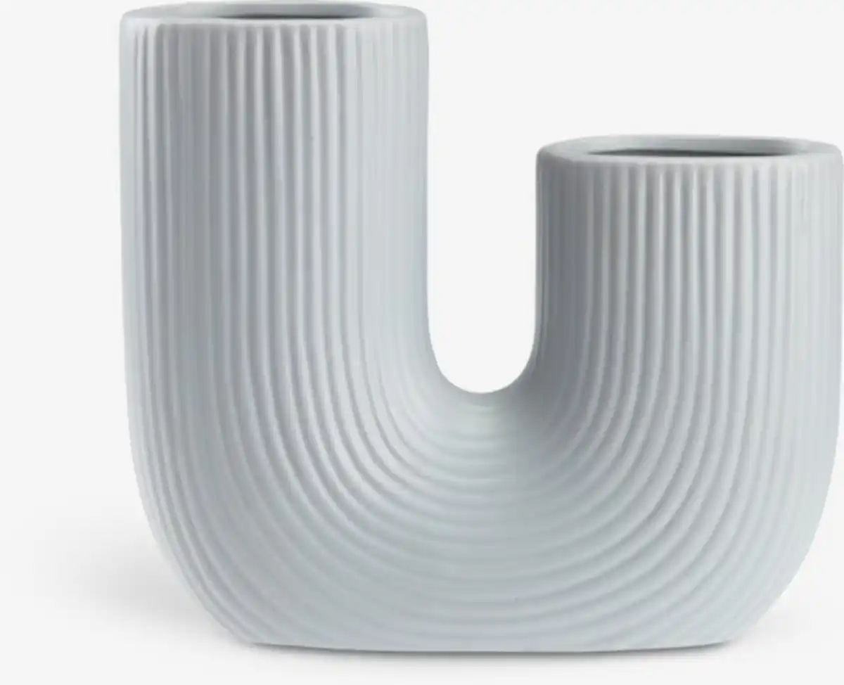 Bild 1 von Vase TORMUND B18xL6xH17cm blau