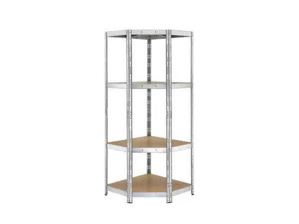 Bild 1 von PARKSIDE® Eck-Schwerlastregal, mit 4 Böden, 70x70x180x40 cm, verzinkt,  175 kg
