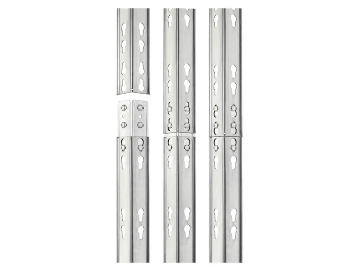 Bild 3 von PARKSIDE® Eck-Schwerlastregal, mit 4 Böden, 70x70x180x40 cm, verzinkt,  175 kg