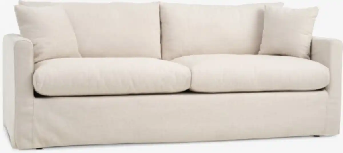 Bild 1 von LYNGAA Sofa 3-Sitzer abnehmbarer Bezug beige Stoff