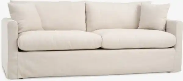 Bild 1 von LYNGAA Sofa 3-Sitzer abnehmbarer Bezug beige Stoff