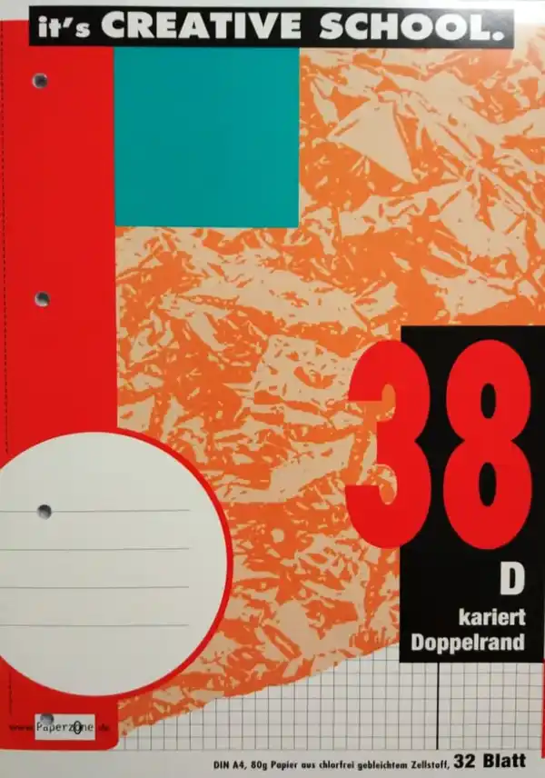 Bild 1 von PAPERZONE Heft A4 Lineatur 38 32 Blatt, 1 Stk