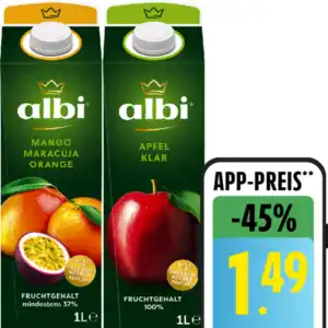 albi Fruchtsaft oder Nektar