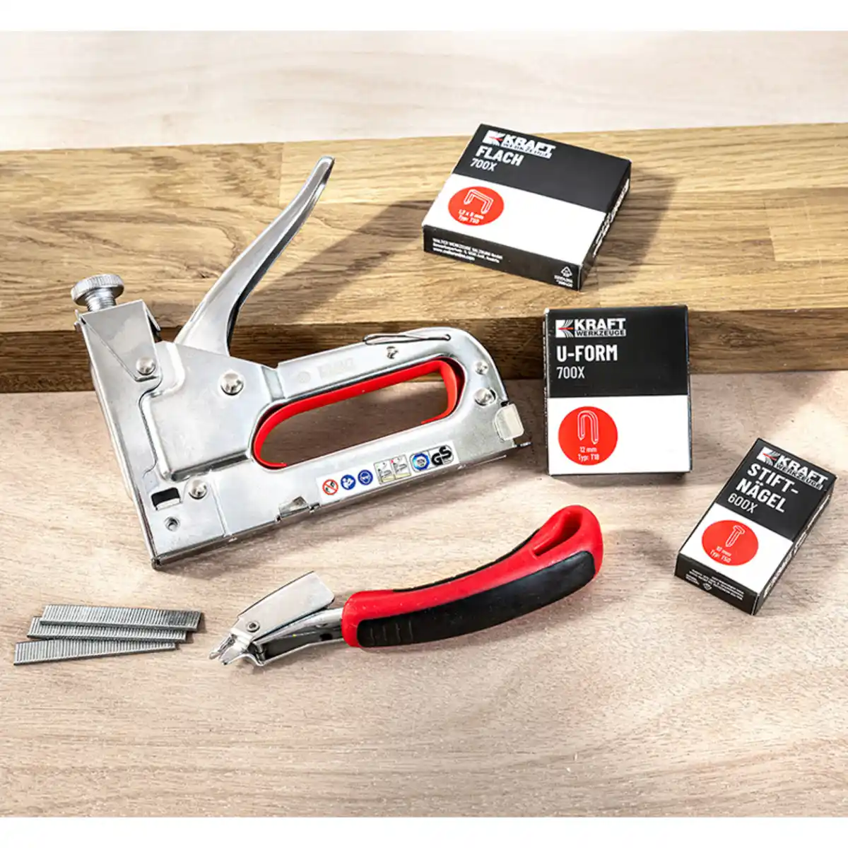 Bild 1 von Kraft Werkzeuge Handtacker-Set