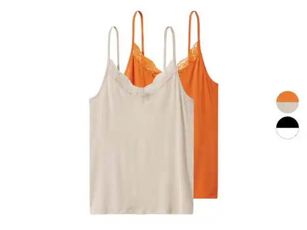Bild 1 von esmara® Damen Spaghettitops, 2 Stück
