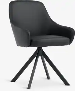 Esszimmerstuhl ROSTRUP drehbar schwarz