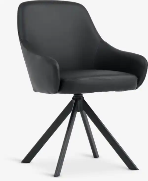 Bild 1 von Esszimmerstuhl ROSTRUP drehbar schwarz